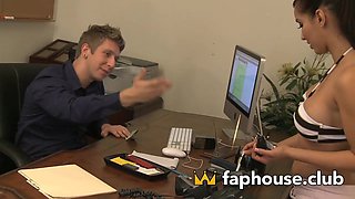 Dirty Honey Babe's Sexual Desire for Boss's Ginormous