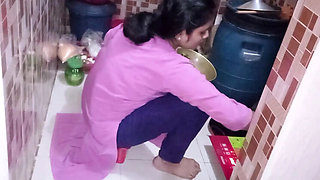 Bangladeshi Bhabhi Fucked by Step Brother in Kitchen - Homemade Indian Sex with Dirty Talk