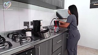 I Am The Maid Of My Boss, After Cleans His House, I Should Clean His Cock With My Mouth