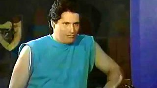 Oily Sex in a Wrestling ring BW B ft. Robin Cannes: Blowjob, Cowgirl  Licking Porn