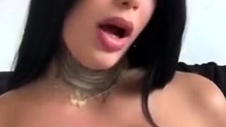 Lovely young trans girl with a huge cock