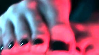 Hot amateur european foot and pantyhose fetish