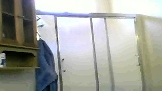 Mexican Aunt Maria spied on in the shower