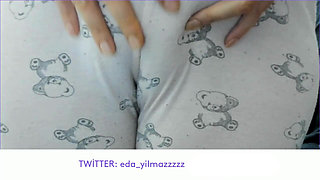 Cameltoe- Masturbation in Pajamas- Puffed Pussy- Turkish Porn