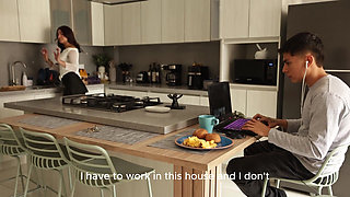 I Got Fucked by the Shameful Neighbor While My Husband Did Not Please Me in Bed
