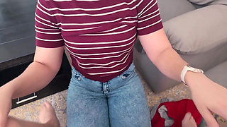 Sister in Law Craves Cock and Swallows Cum POV