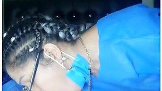 Doctor takes advantage of her patient at home