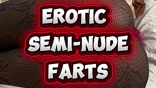 Erotic Semi Nude Farts by Black African Fart Queen