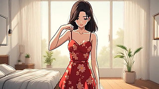 AI Generated Cartoon, Uncensored video of Chubby Puffy Nipples of 18 Year old Hentai MILF, 3D Cartoon Video