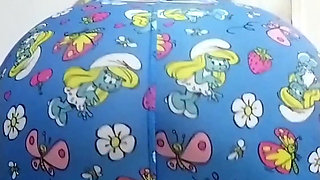 Sexy Filipina MILF, Shaking, Rubbing, & Smacking Her Big Smurf Ass & Pussy