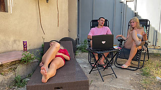 Cuckold Fantasy: Girlfriend Watches Her BF Fuck Her Sister