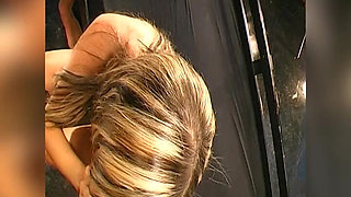 Bukkake Blonde Gets Her Face Drenched in Cum