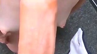 Naughty petite redhead likes doggystyle sex