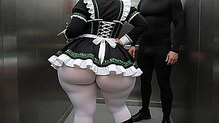 Big Ass Maid Stepsister Bent Over in Front of Me