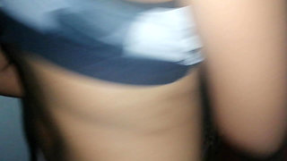 Father in Law's Gigantic Dick Hangs Out Under His Sarom for Step Daughter