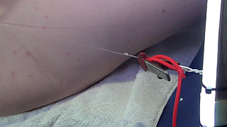 8 Very Close Spread Pussy Fucking with Dildo and Glass