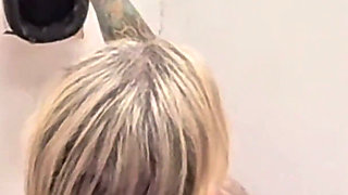 4K Cum Drenched Slutwife Carlie Vixen Takes 5 Anonymous Cocks at Vegas Gloryhole