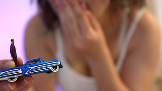 Giantess Girl and Car