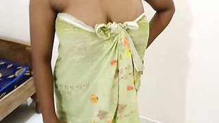 Bhabhi ji changing the dress And she didn't Close the door, I saw her she nude, then we had hardcore sex together,