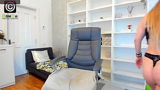 Vanessa Croft solo masturbation - Big Natural Monster Tits Striptease - Lingerie