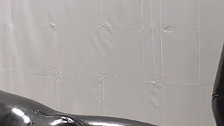 Mrs. Dominatrix and her experiments on a slave. 2 angle