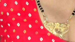 Desi Hot Big Boobs Bhabhi Wearing Red Blouse Sucking Till Cum in Mouth