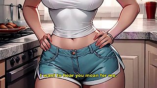 Bouncy girl gives handjob while begging for cock in her pussy - Hentai JOI