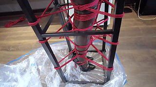 Mz32 - Bound Within a Metal Device, Reaching a Vibrating Climax.