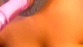 Squeezing My Big Boobs Sucking Big Dildo