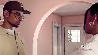 Special Service: Perv Mistress Diana and the Lucky Delivery Guy (3D Sexgame) HQ