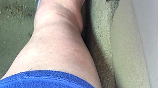 Pedal Pumping in Purple Socks