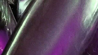 Femdom Facestting Eva Latex Fetish Mistress Footjob BDSM Pvc Slave High Heels Boots