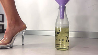 Peeing in a Bottle Through a Funnel