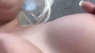 Horny Blonde in Front of The Porn Camera