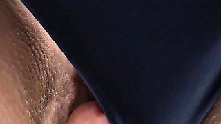 Stranger Slides Cock Under Her Short Dress and Creampies Her Pussy Hard on Crowded Bus - Risky Public Fuck