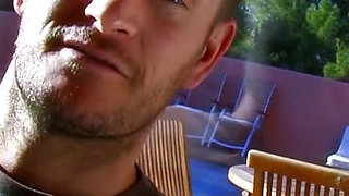 Lucky Guy Bangs Two Young Sluts Pool Side