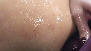 Small MILF Ass Ready for Her First Big Dildo