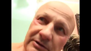 Fit Grandpa Gets Fresh Golden Shower from Young Girl Szilard