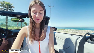 Wife Driving While Her GF Suck My Cock