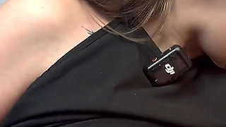 Throbbing Cock in Secretary's Mouth