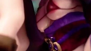 Raiden Shogun Baal Gives Aether a Blowjob in the Inazuma Forest Genshin Impact 3D Sex Animation