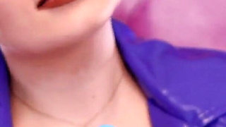 Asmr Video- Hot Sounding - Blue Nitrile Gloves Fetish Close up Video