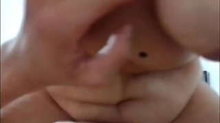 My brother-in-law can't stand to see my ass and ends up fucking me with his white cock and I swallow his milk