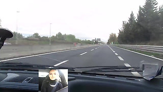 Screaming Brake Failure in Black Patent Flats