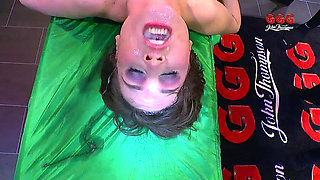 Brunette Slut Gets Massive Facial Bukkake in Ggg Gangbang