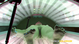 Czech Solarium 329: Model in the Solarium
