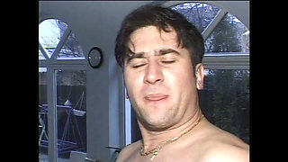 Beautiful Young Girl with Hairy Pussy Fucked Doggy Style and Cum on Face