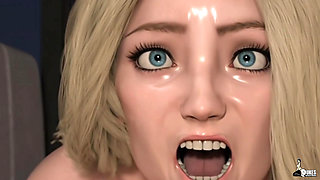 HOT PAWG fucks her BBC FUTA boss all night into the morning.