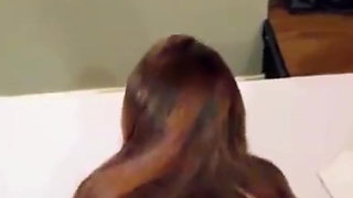 Cute Cindo step sister suck my cock before I fuck hard her tight pussy in doggy style