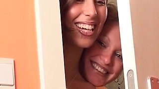 Cute German Teen Got Her Pussy Fingered with Her BFF